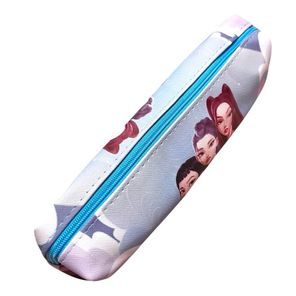 Blue K-Pop Demon Hunter Huntrix Zippered Pencil Case - Picture 3 of 3